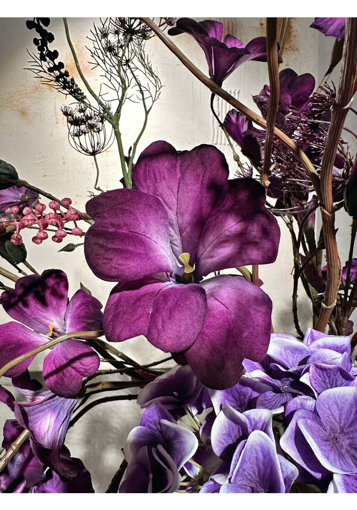 Petunia Branch - Purple - 95cm