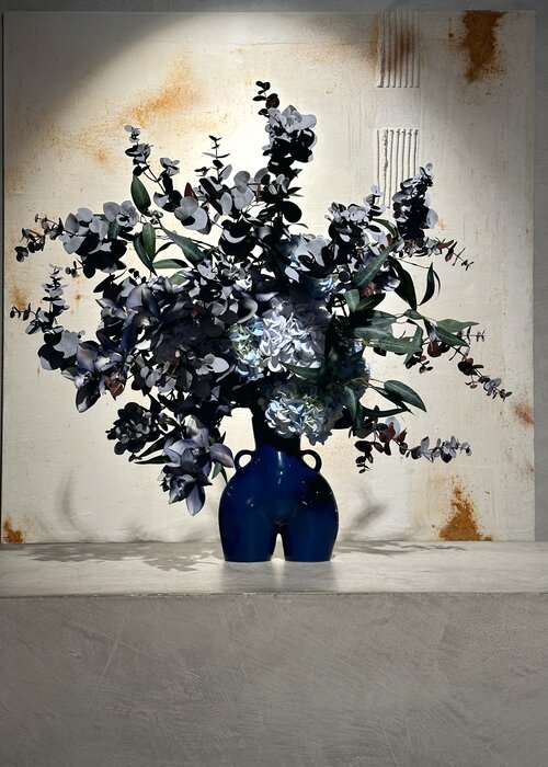 ANISSA KERMICHE -  Vase Love Handles - Ocean Blue
