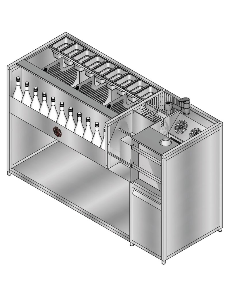 Kobayashi Workflow Engineering Cocktail Station | KB-1600-S1