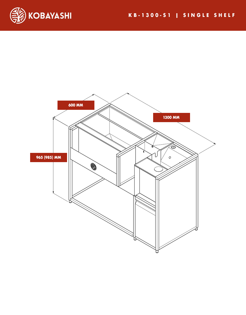 Kobayashi Workflow Engineering Cocktail Station | KB-1300-S1