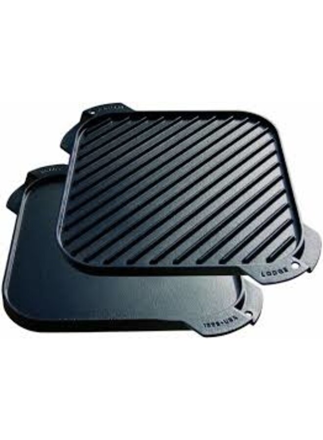 Reversible Bak- en Grillplaat Dubbelzijdig LSRG3, 27x27cm