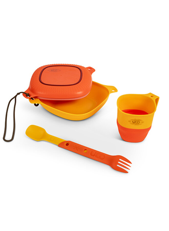 Lunch kit geel oranje