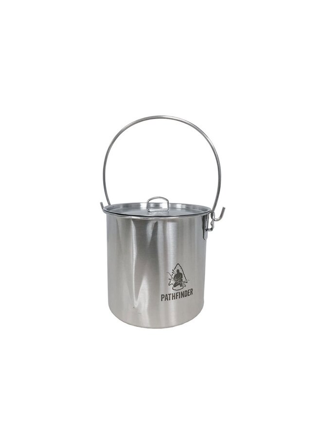 RVS Bushpot met deksel (1,9 L)