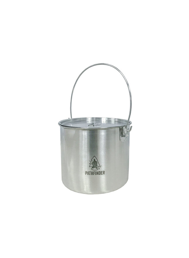 RVS Bushpot met deksel (3.5 L)