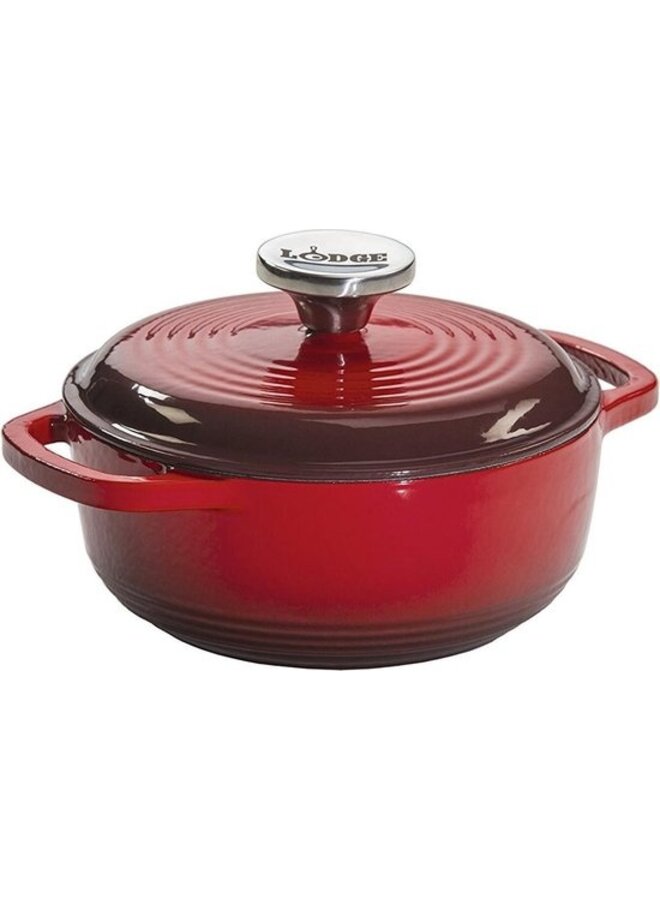 Emaille Gietijzeren Braadpan  20cm rood