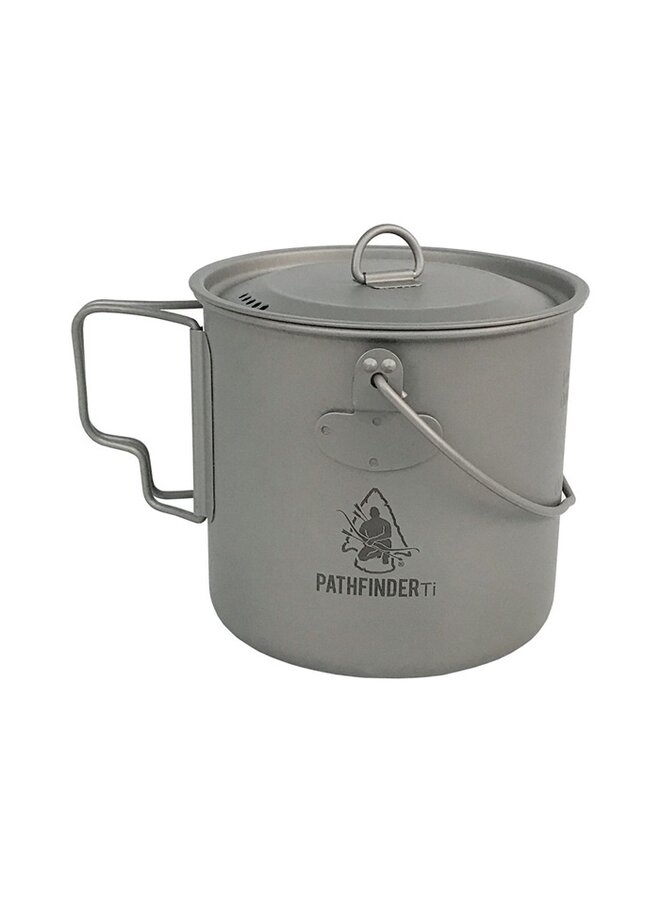 Titanium Bushpot met deksel (1,1 L)