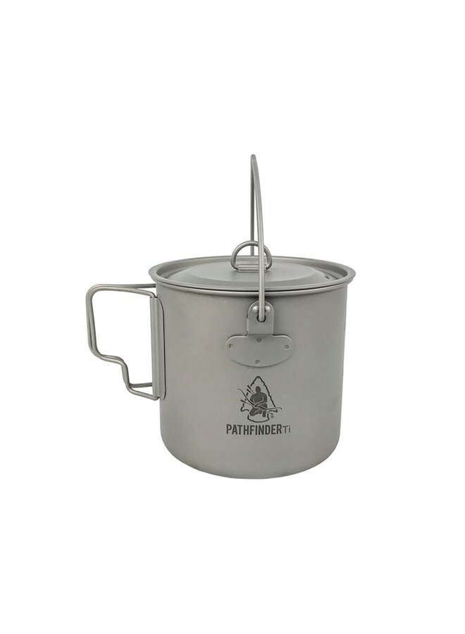 Titanium Bushpot met deksel (1,1 L)