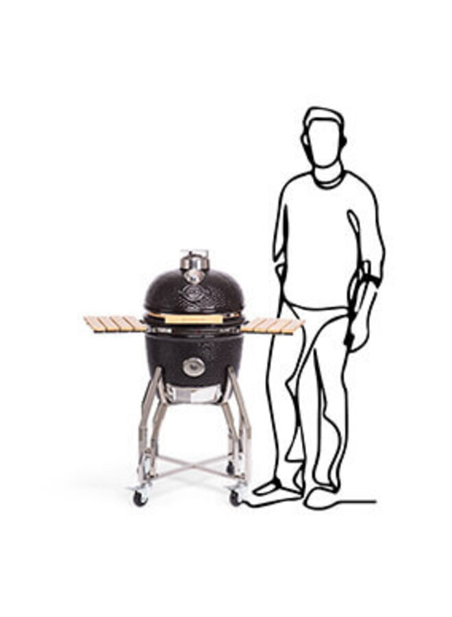 MEDIUM 16 kamado met onderstel zijtafel en pro set