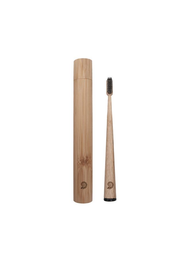 Bamboe tandenborstel met koker