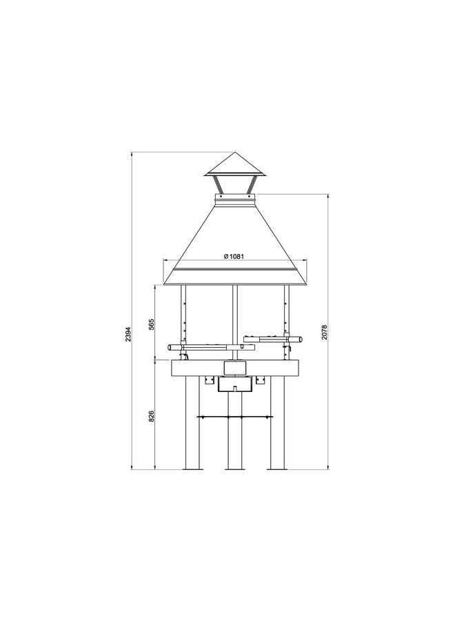 Tundra Grill 100 Heavy Duty, black