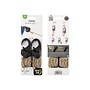 Spanhaak 2-pack Zwart Met Tan Koord