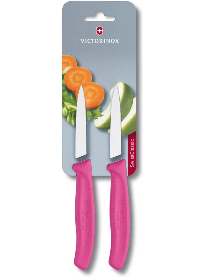 Groente-schilmes 2st, glad roze