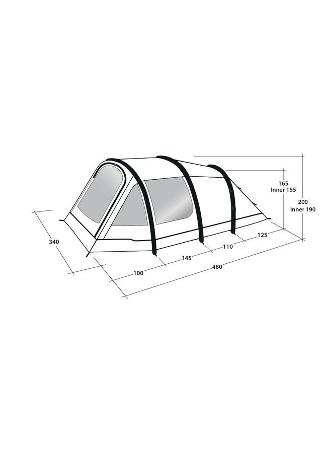 Outwell Starhill 5A Opblaastent