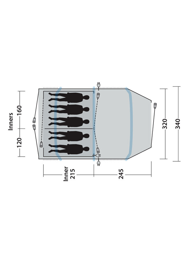 Outwell Starhill 5A Opblaastent