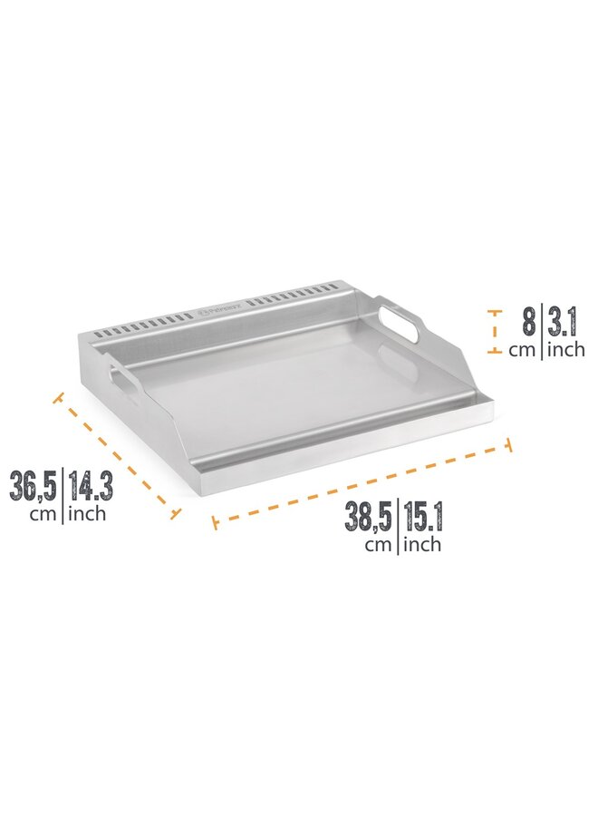 Bakplaat voor gas tafel GE45/GE90