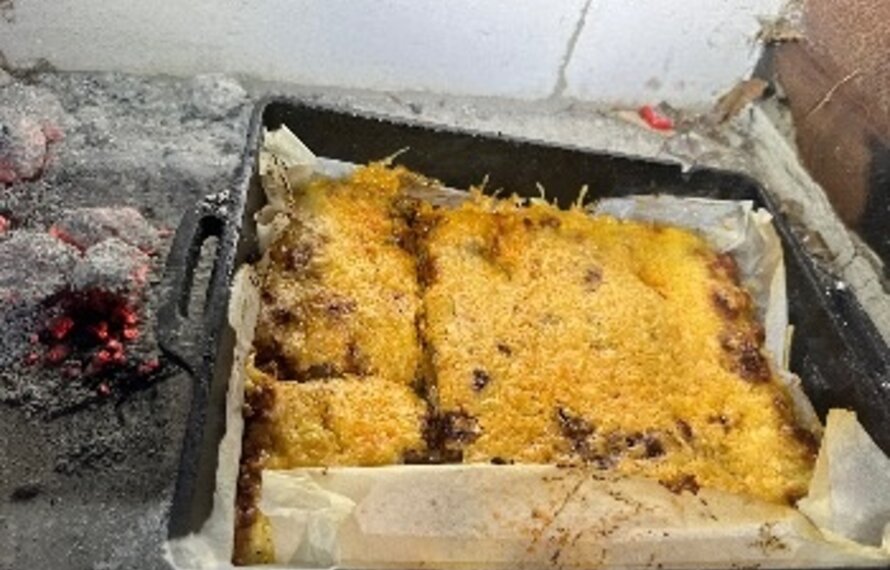 lasagne in een dutch oven