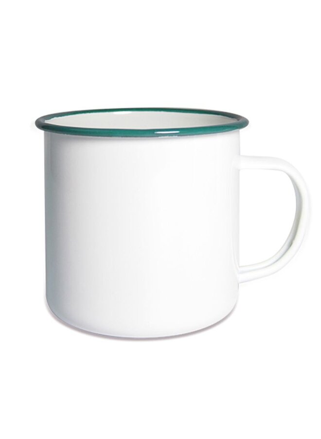 Emaille mok wit
