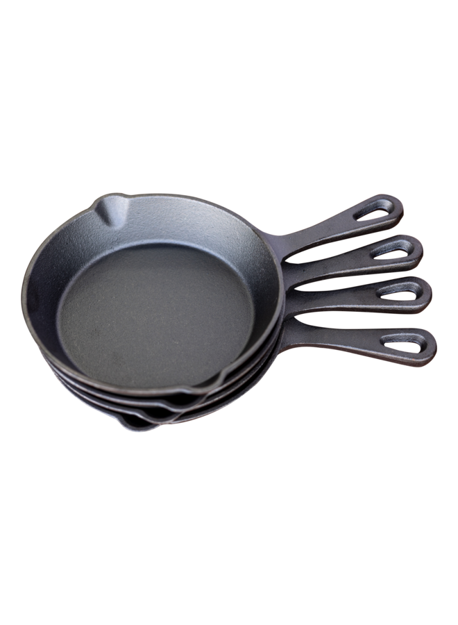 Skillet set 4 stuks 15x3.3 cm