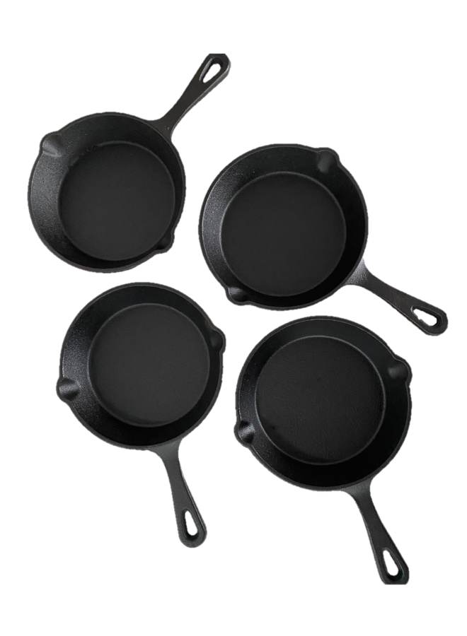 Skillet set 4 stuks 15x3.3 cm