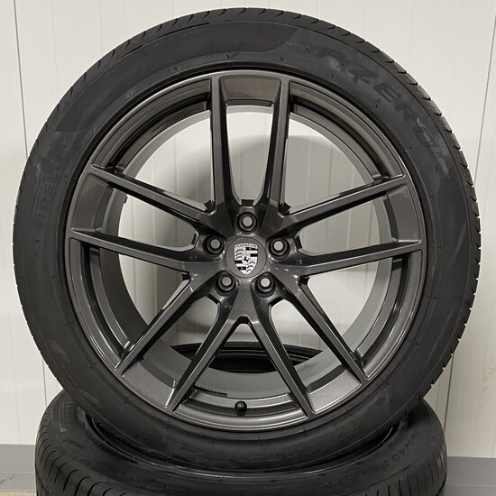 Porsche Macan  20-inch "Macan S" zomerwielenset, Titanium hoogglans