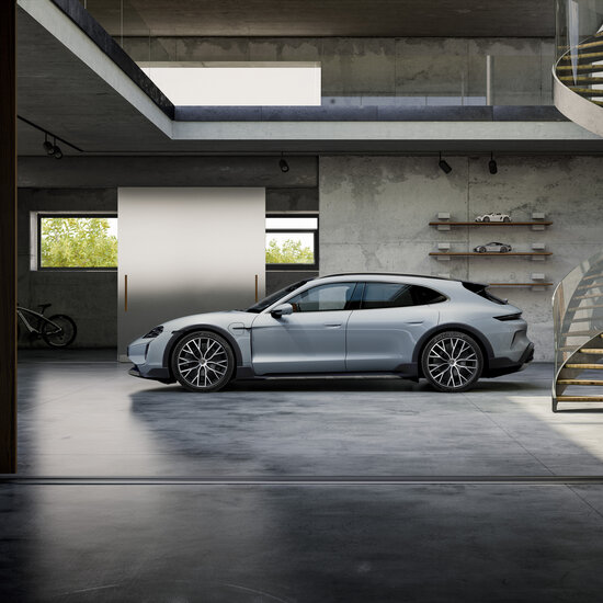 20 inch Taycan Turbo S Aero Design winterwielenset zwart gespoten (hoogglans)