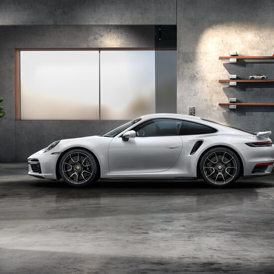 20/21 inch 911 Turbo S Exclusive Design zomerwielenset zwart gespoten (hoogglans)