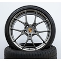 20/21-inch 992 Carrera lichtgewicht wielset, Platina zijdeglans