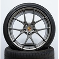 20/21-inch 992 Carrera lichtgewicht wielset, Platina zijdeglans