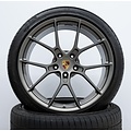 20/21-inch 992 Carrera lichtgewicht wielset, Platina zijdeglans