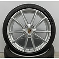 Porsche 992 20/21 inch Carrera S winterwielenset gespoten in zilvergrijs