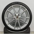 Porsche 992 20/21 inch Carrera S winterwielenset gespoten in zilvergrijs