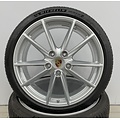 Porsche 992 20/21 inch Carrera S winterwielenset gespoten in zilvergrijs