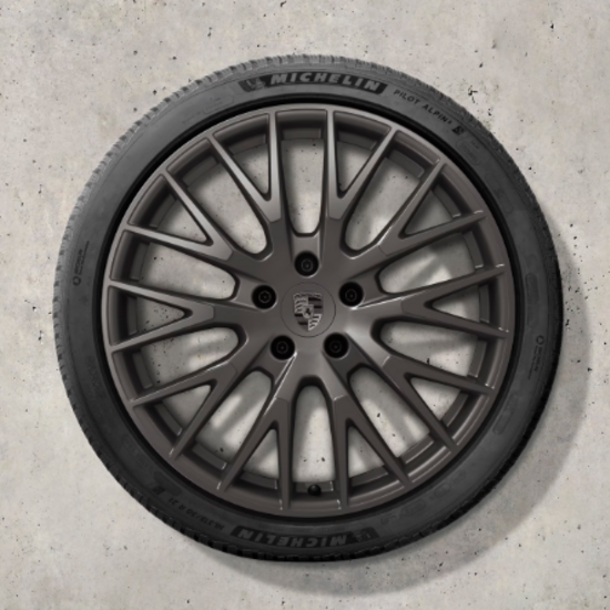 21 inch Panamera Exclusive Design winterwielenset, gespoten in Turbonit