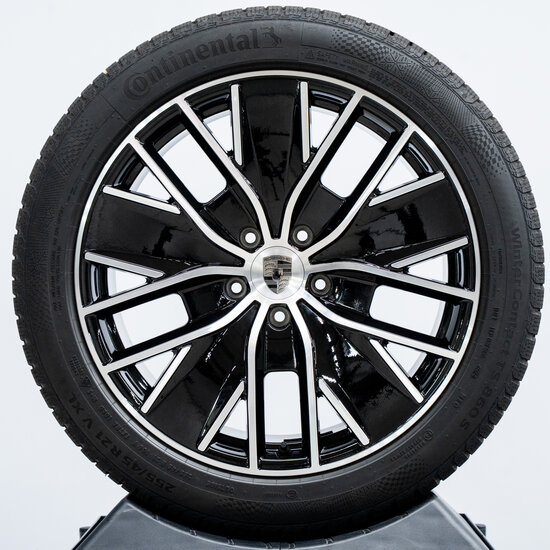 21 inch Macan Design winterwielenset zwart gespoten (hoogglans)