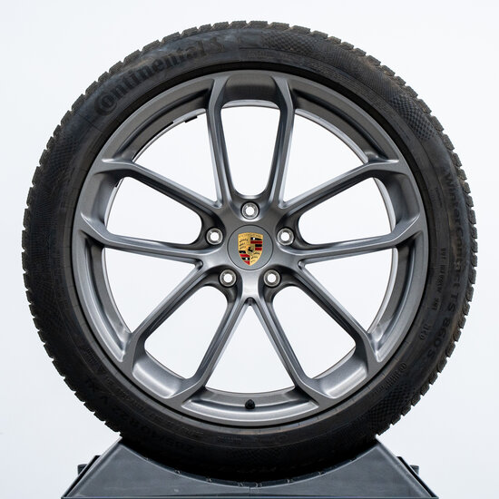 22-inch Cayenne E3-IICoupé Turbo GT winterwielenset in Versuvius grijs mat