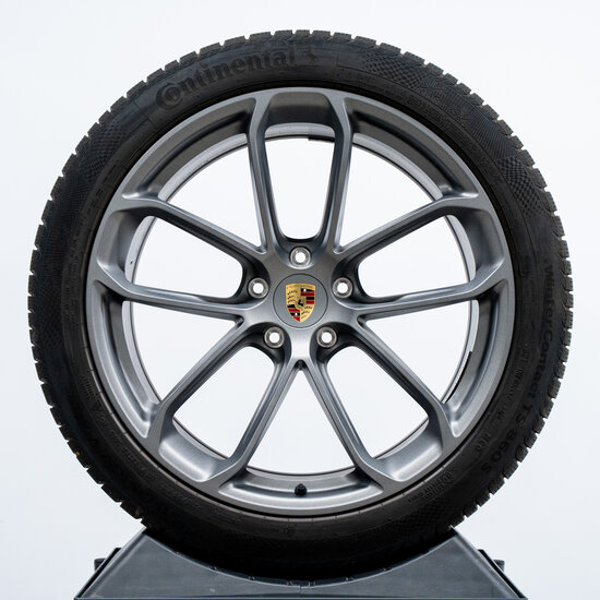 22-inch Cayenne E3-IICoupé Turbo GT winterwielenset in Versuvius grijs mat