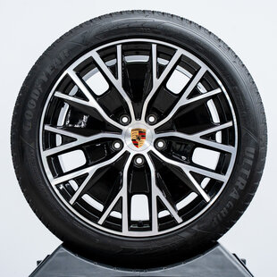 20 inch Taycan Turbo S Aero Design winterwielenset zwart gespoten (hoogglans)