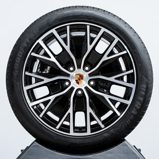 20 inch Taycan Turbo S Aero Design winterwielenset zwart gespoten (hoogglans)