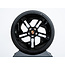21 inch Taycan Exclusive Design zomerwielenset zwart gespoten (hoogglans) met zwart gespoten aeroblades (hoogglans)