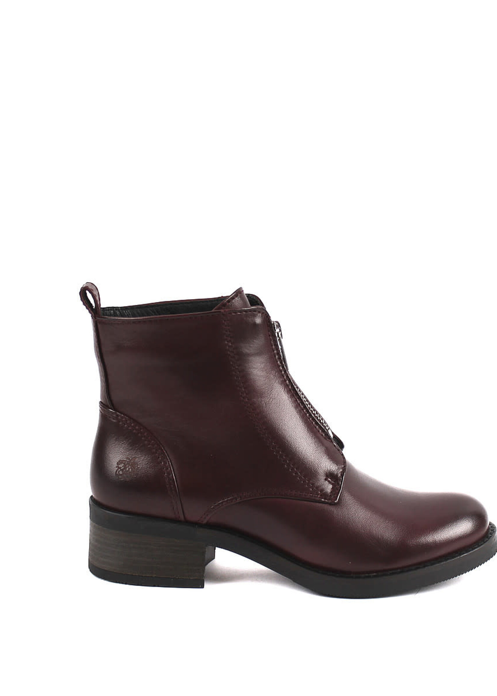 Stiefeletten mit Zipper Dia, Bordeaux