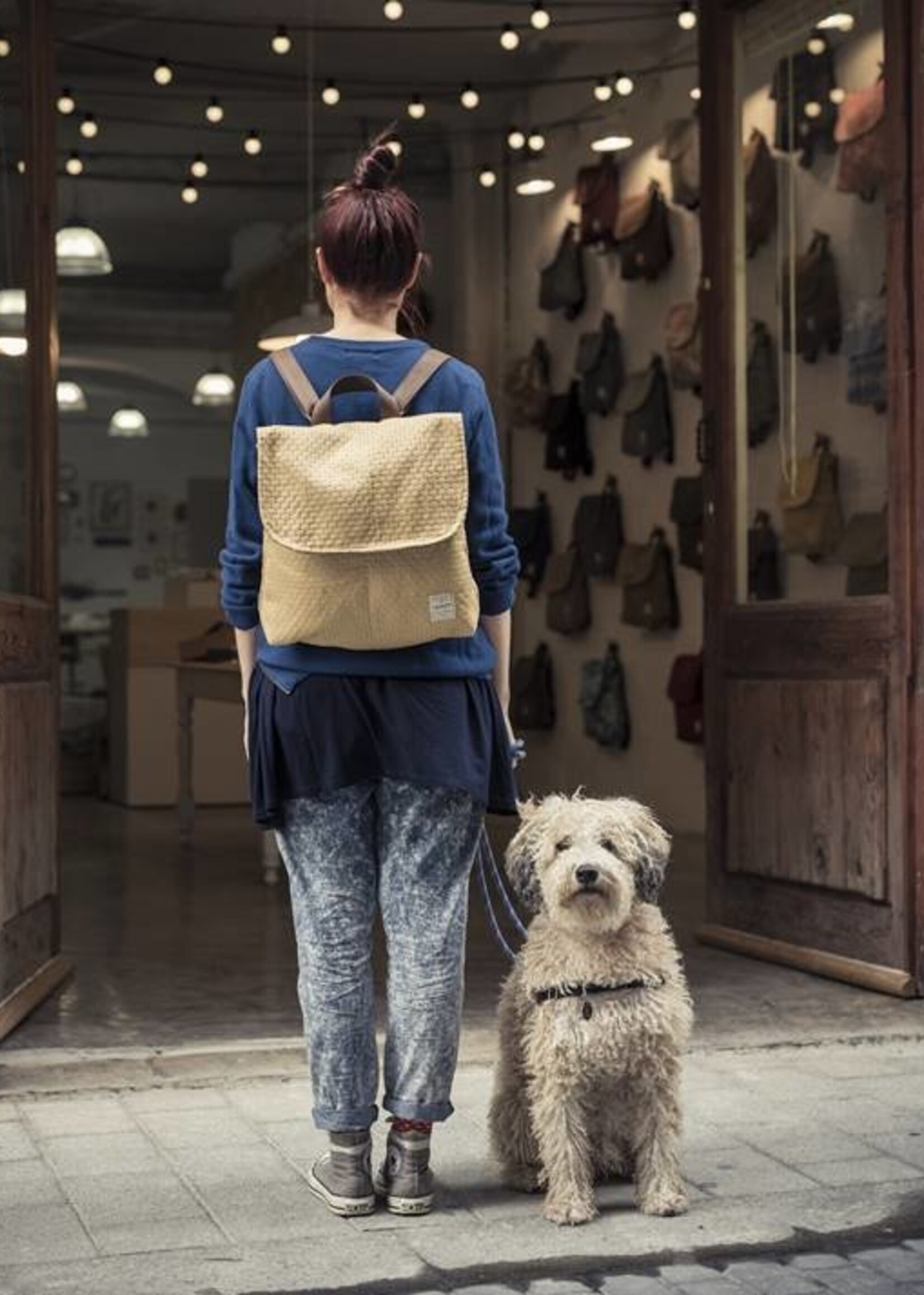 Numon Rucksack BASIC mit Reissverschluss Grün