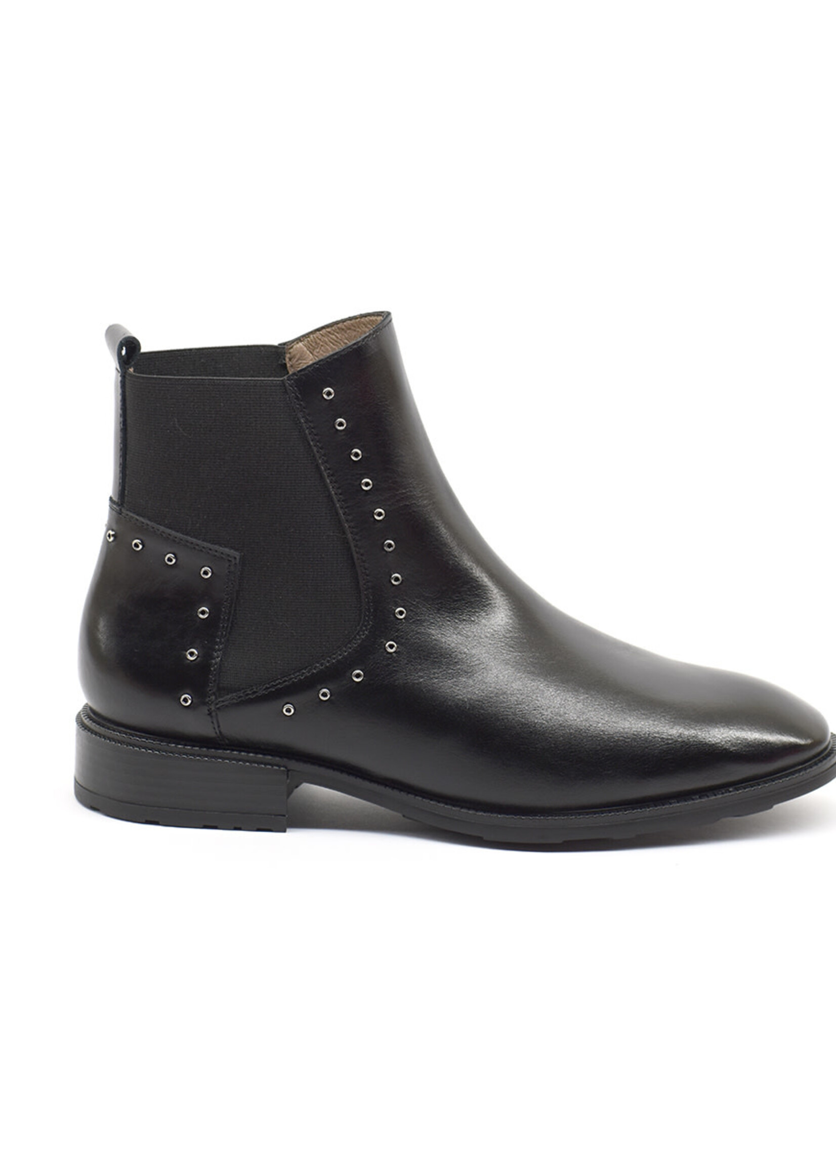 Chelsea Boots mit Nieten Schwarz