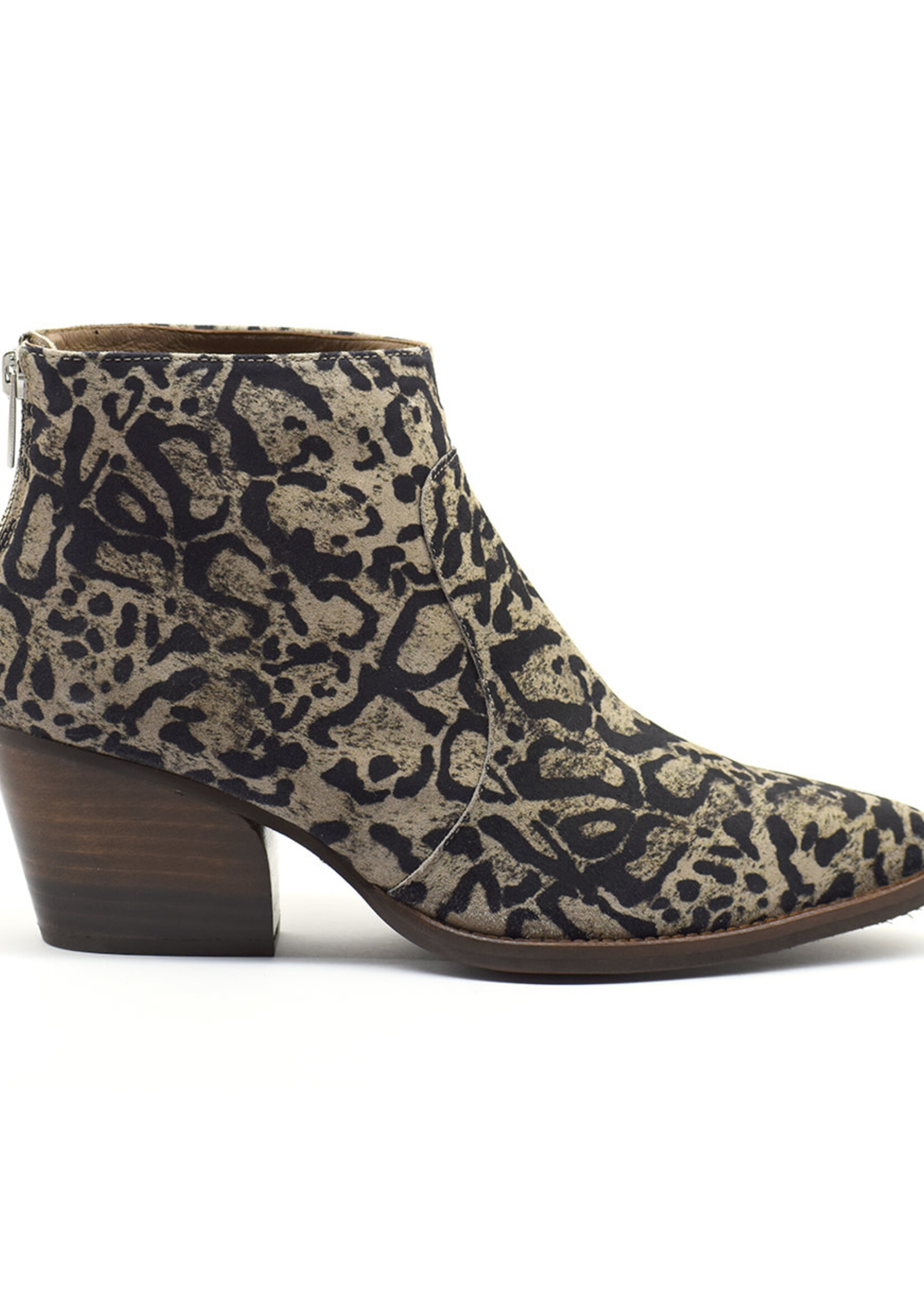 Western Boots Animal Print Taupe