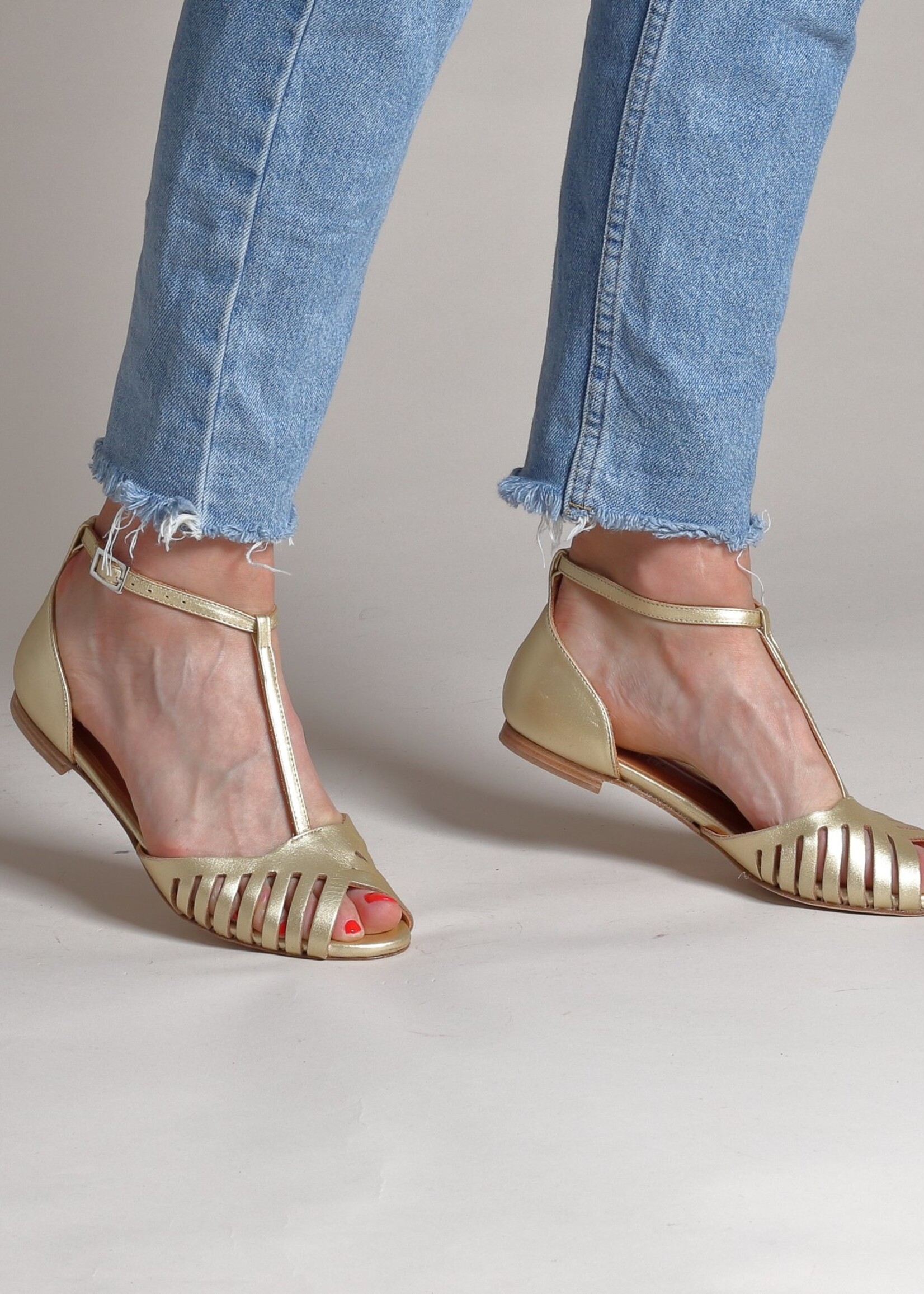 Sandalen Lily Nappa Gold