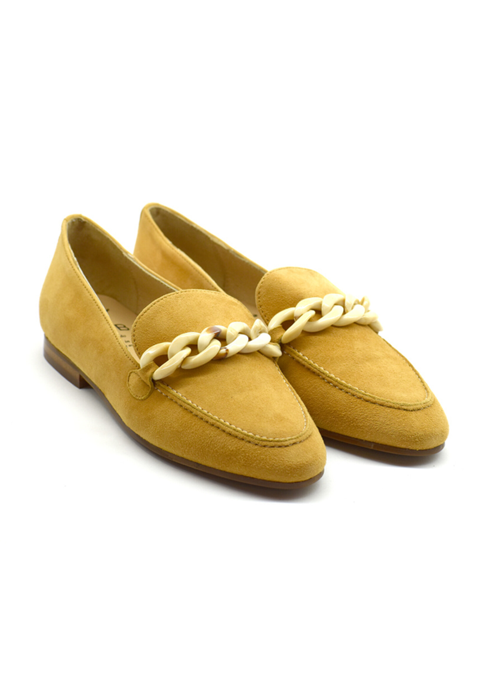 Loafers Suede Beige mit Kette