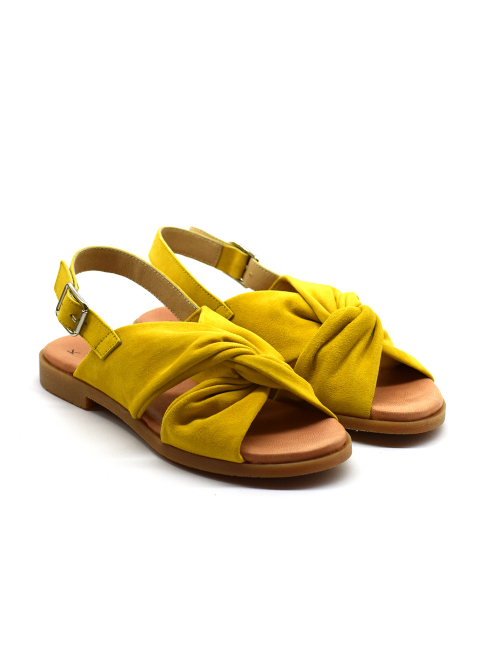 Sandalen Suede Gelb