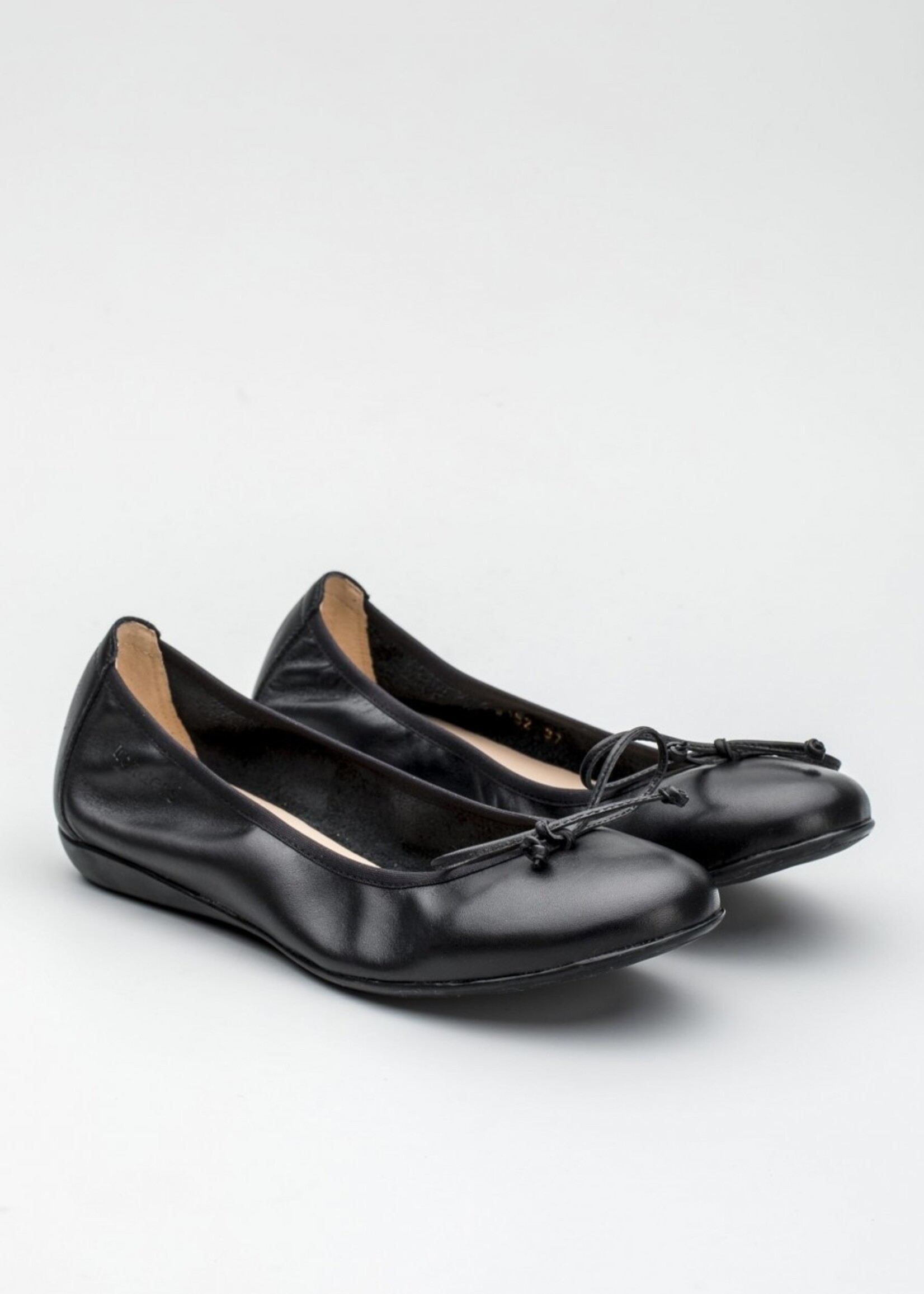 Ballerinas Napa Schwarz mit Schleife