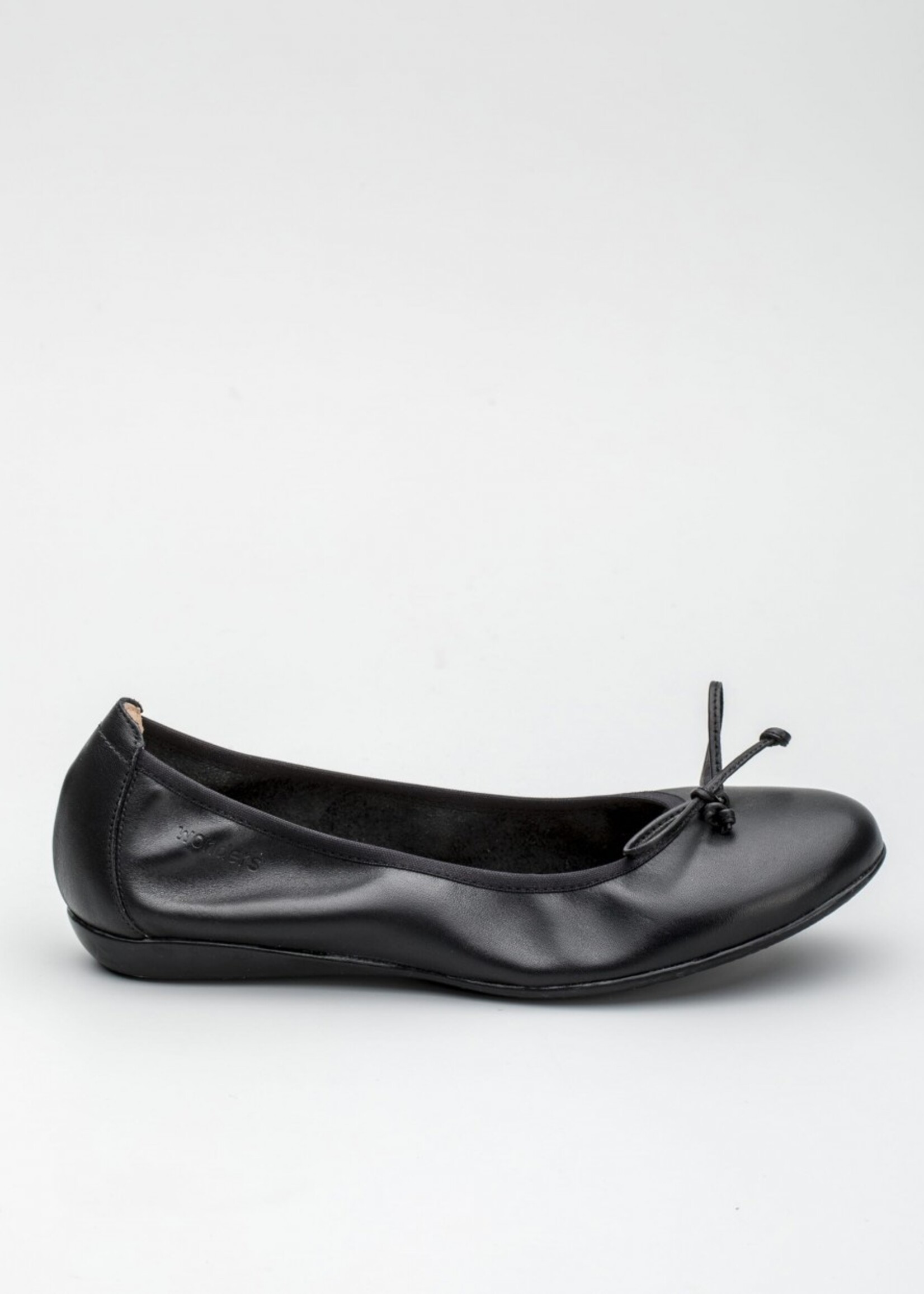 Ballerinas Napa Schwarz mit Schleife