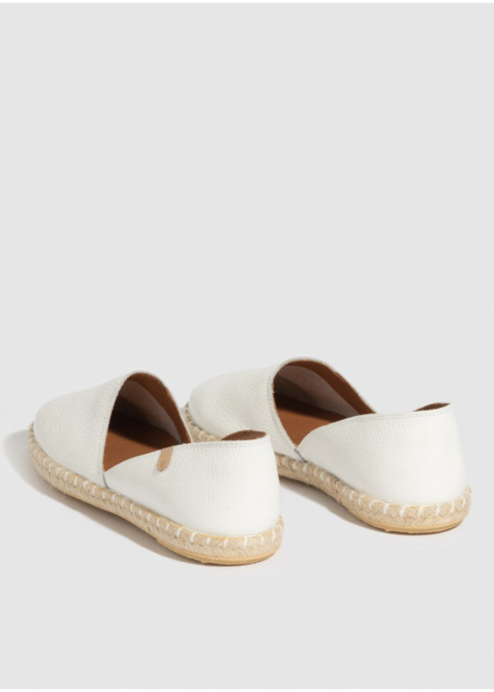 Espadrilles Carmen Leder Weiss