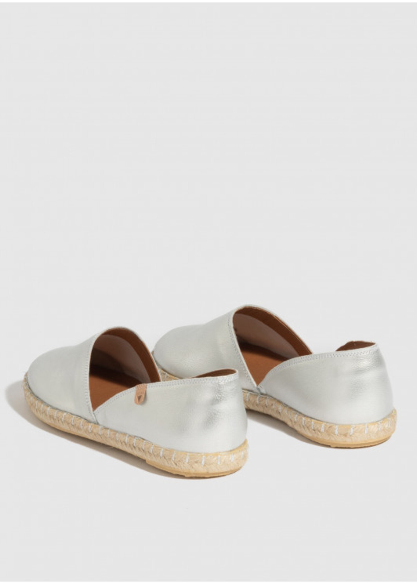 Espadrilles Carmen Glattleder Silber